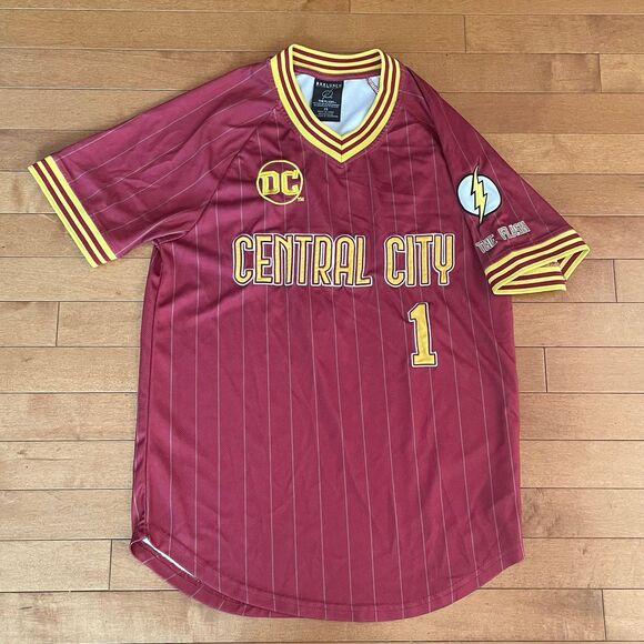 DC Comics The Flash Central City Batting Jersey - Box Lunch Exclusive XS - Picture 1 of 7